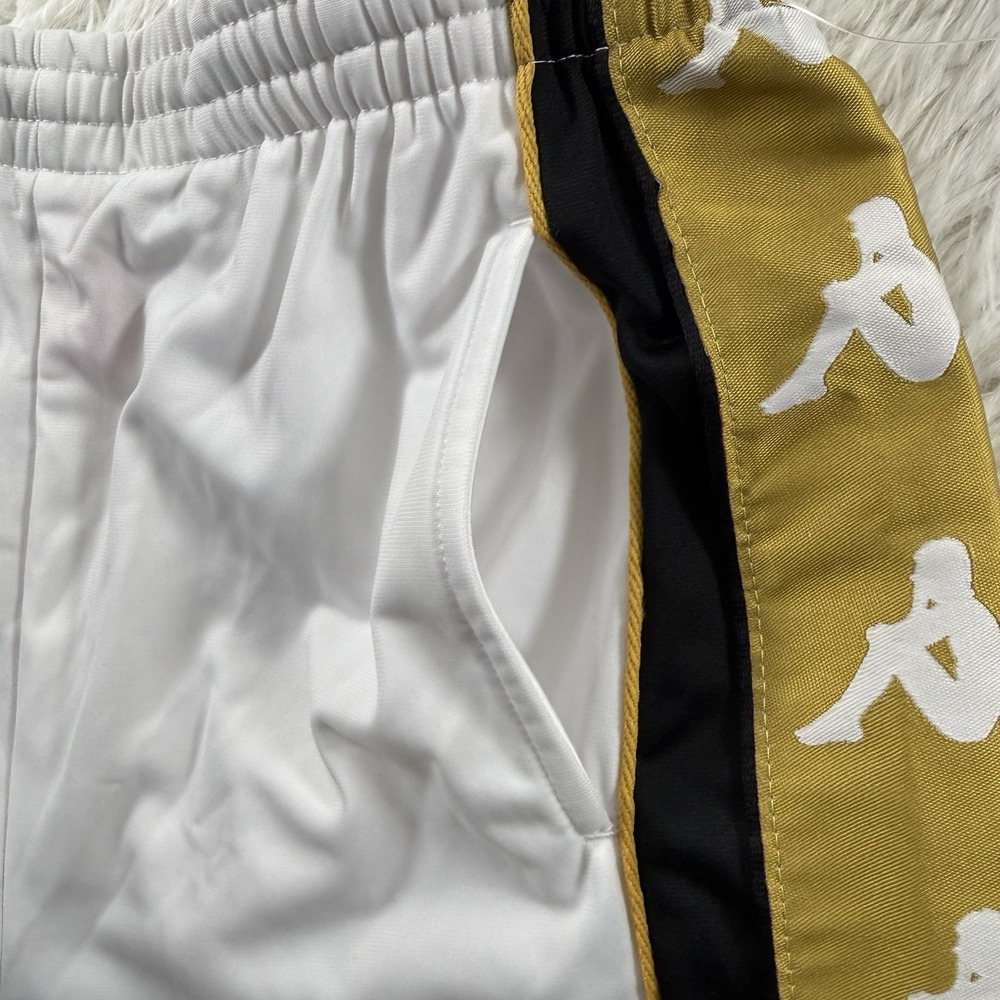 Kappa Sweatpants Men Medium Gold Logo Jogger Fit Streetwear Casual Athletic Pant - Picture 13 of 16